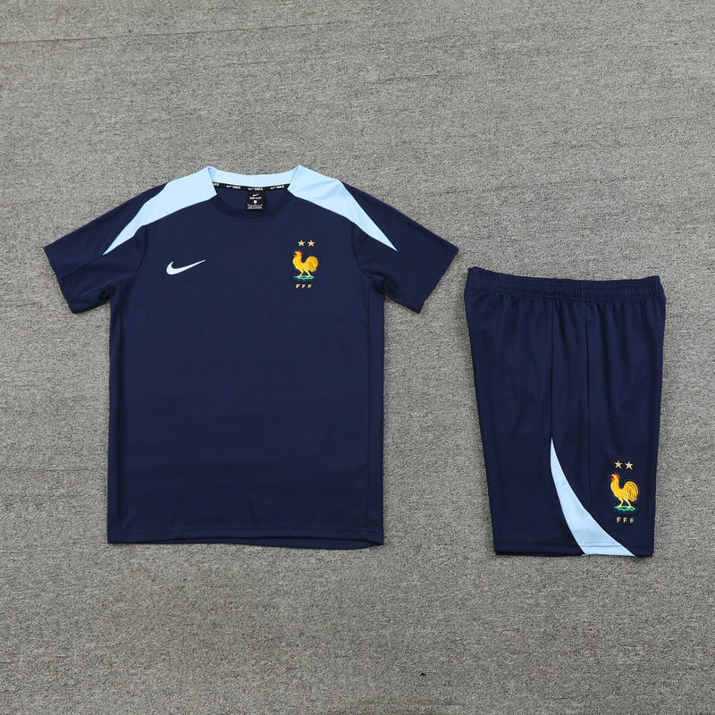 Camiseta y Pantalón corto de Entrenamiento Francia 24/25