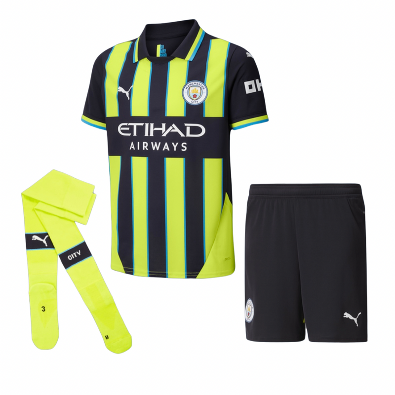 Camisa e Pantalones Cortos para Niños Manchester City Away 24/25 - Con Medias