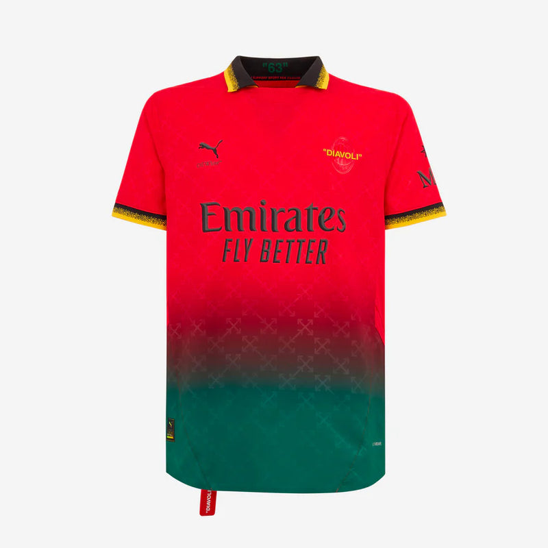 Camiseta RED AUTHENTIC PUMA X AC MILAN X OFF-WHITE 24/25 Jugador