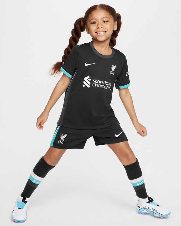 Camiseta y Pantalones Cortos para niños Liverpool Away 24/25 - Con Medias