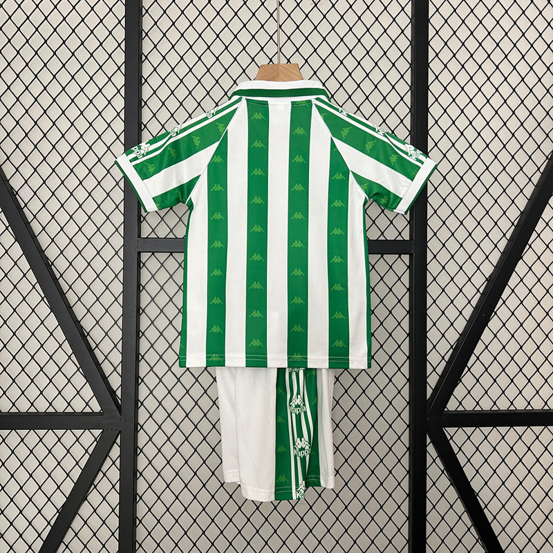 Camiseta y Pantalón Corto Niño Real Betis Home Retro 95/97