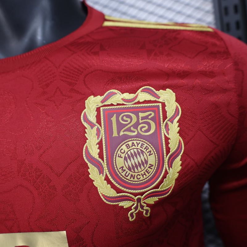 Camiseta Bayern de Múnich Edición especial 125 aniversario Versión Jugador- Manga Larga