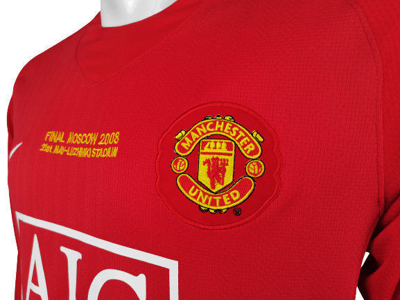 Camiseta retro Manchester United Home  manga larga 2007/2008