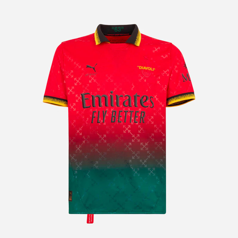 Camiseta RED PUMA X AC MILAN X OFF-WHITE 24/25