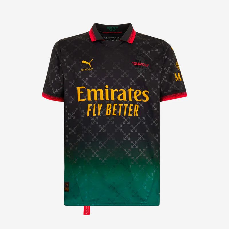 Camiseta BLACK  PUMA X AC MILAN X OFF-WHITE 24/25