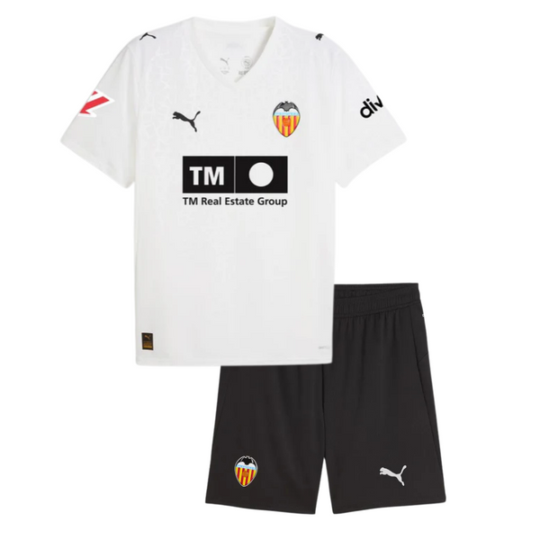 Camisa y Pantalones Cortos para Niños Valencia Home 25/26