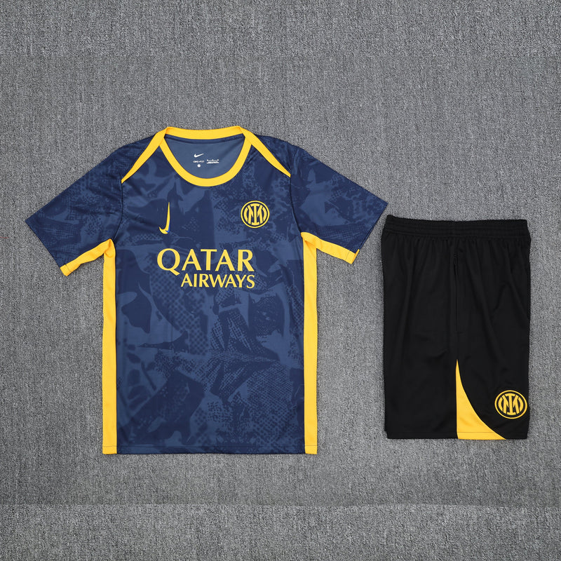 Camiseta y Pantalón corto Entrenamiento Inter Nino 25/26
