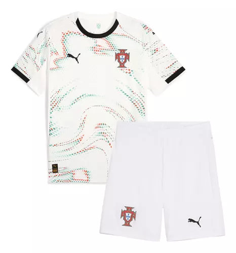 Camisa e Pantalones Cortos para Niño Portugal Away 25/26