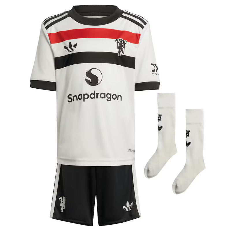 Camiseta y Pantalones Cortos para Niño Manchester United Third 24/25 - Con Medias