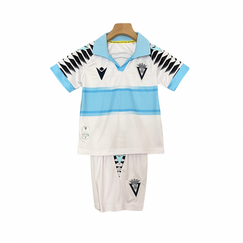 Camisa e Pantalon Corto Niño Cádiz Away Home 24/25