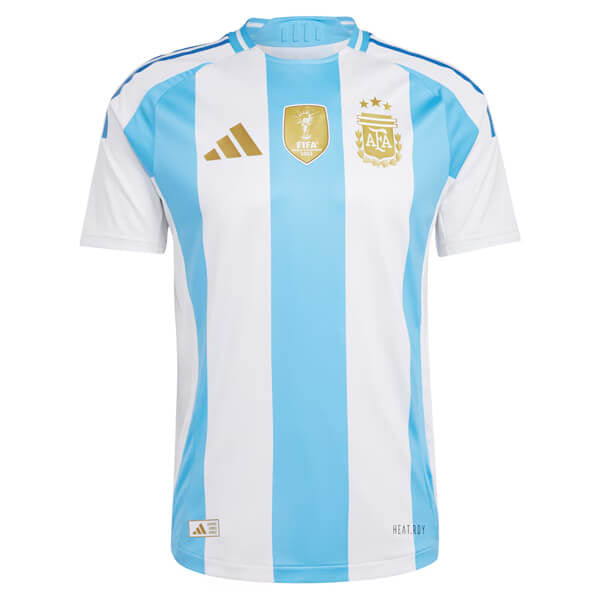 CAMISETA ARGENTINA Home 24/25 - CON PARCHE DE CAMPEÓN DE LA COPA DEL MUNDO - VERSIÓN JUGADOR