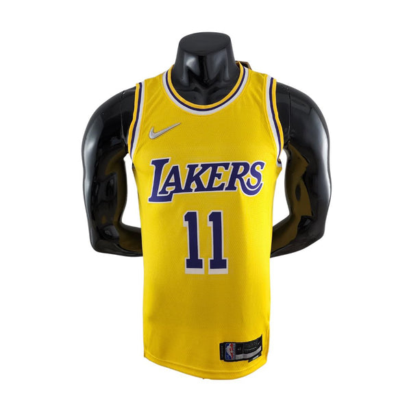 75 Aniversario IRVING #11 Los Angeles Lakers Camiseta amarilla de la NBA