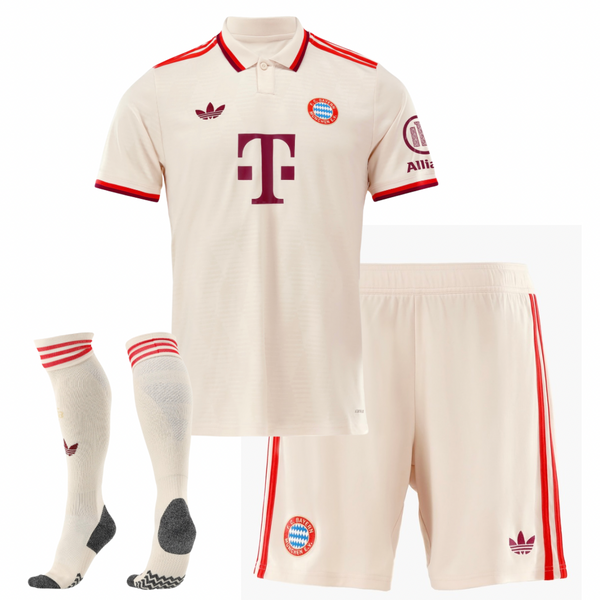 Camiseta y Pantalones Cortos para Niños Bayern de Múnich Third 24/25 - Con Medias