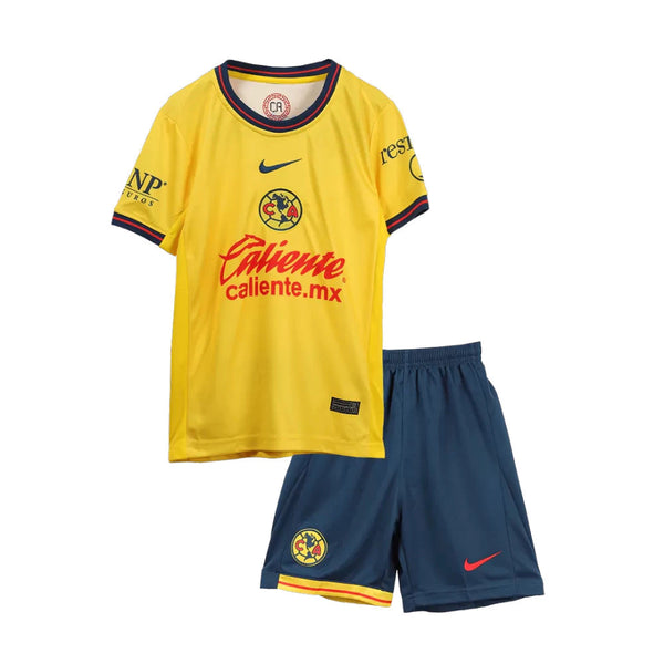 Camiseta e Pantalones Cortos para Niños Club América Home 24/25