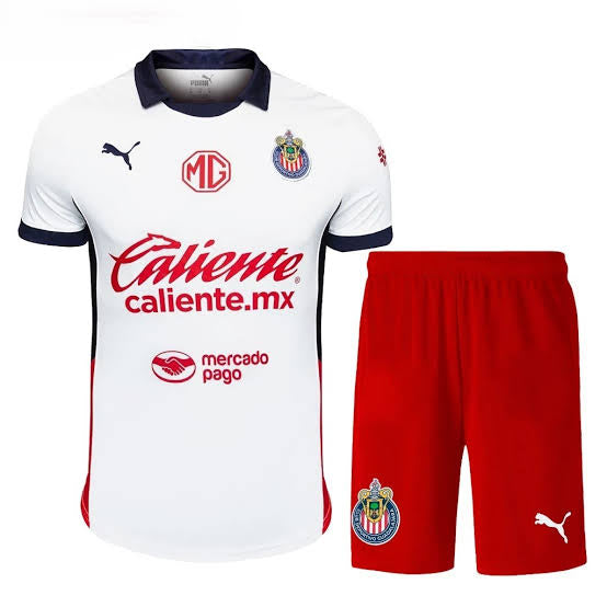 Camiseta e Pantalones Cortos para Niños  Chivas de Guadalajara Away 24/25