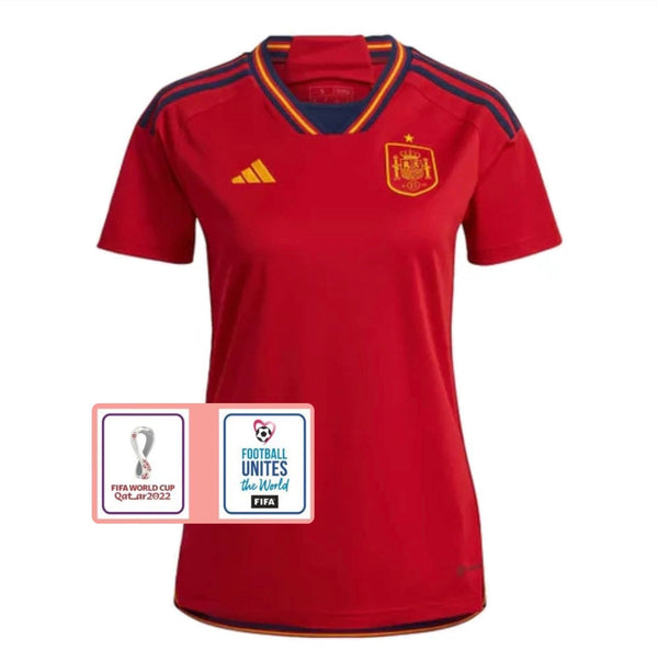 Camiseta Selección España 22/23 Mujer - Parche Copa Del Mundo