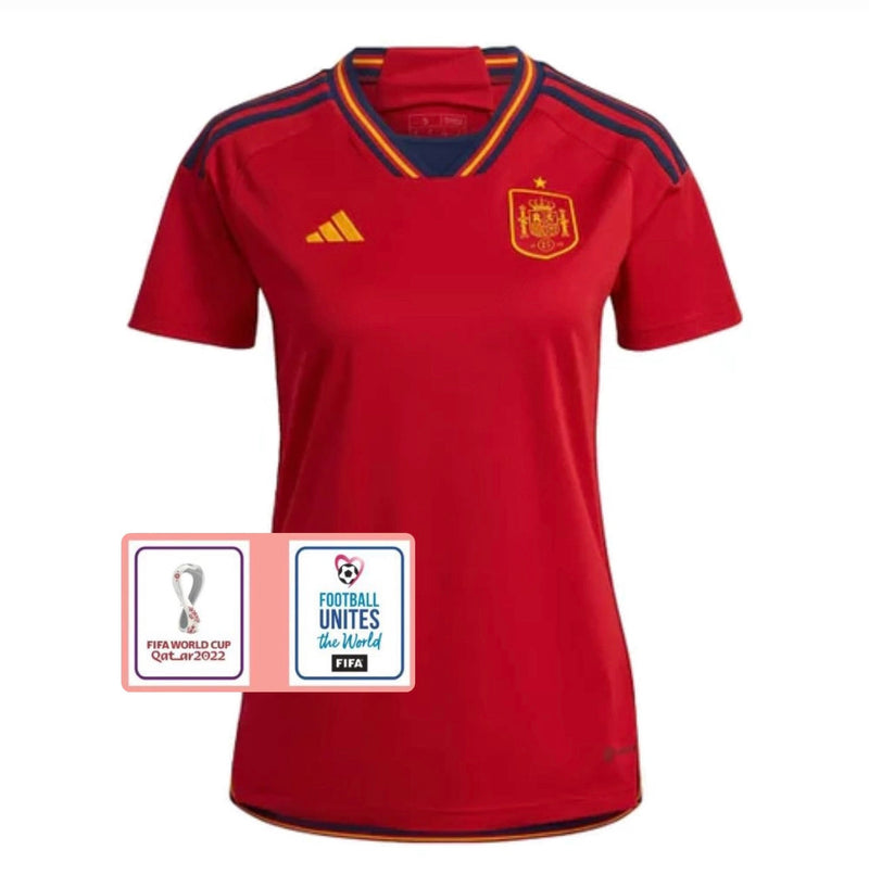 Camiseta Selección España 22/23 Mujer - Parche Copa Del Mundo