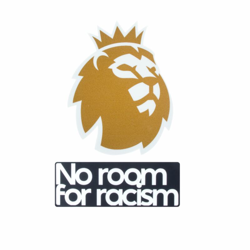 22-23 Campeones de la Premier League + Logotipos de Speiler sin espacio para el racismo (Manchester City 2023-2024)