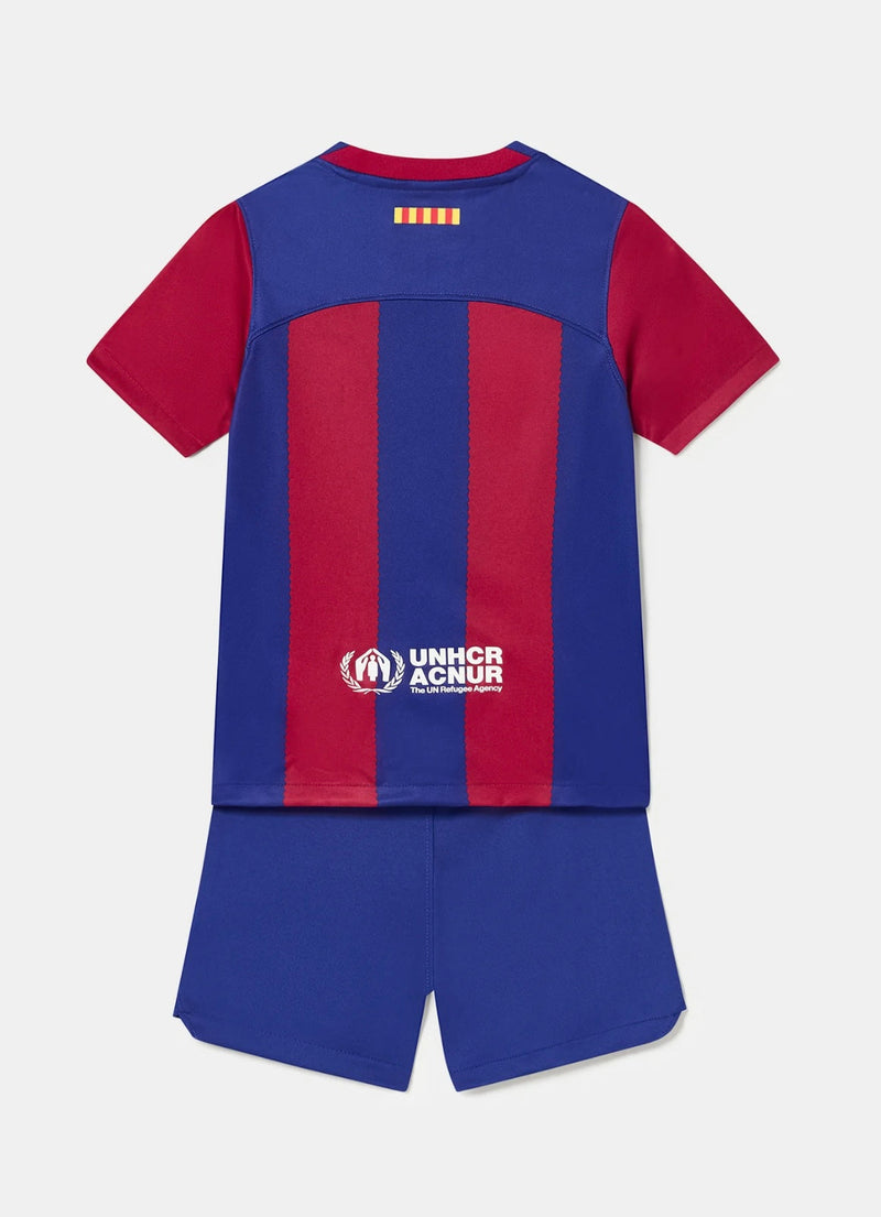 Camisa e Pantalones Cortos para Niño FC Barcelona Home 23/24