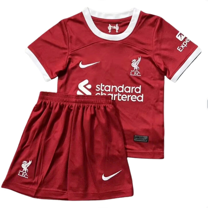 Camiseta y Pantalones Cortos para niños Liverpool Home 23/24