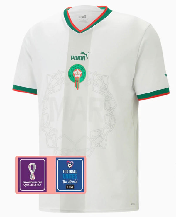 Camiseta Marruecos II 22/23 - Parche Copa Del Mundo