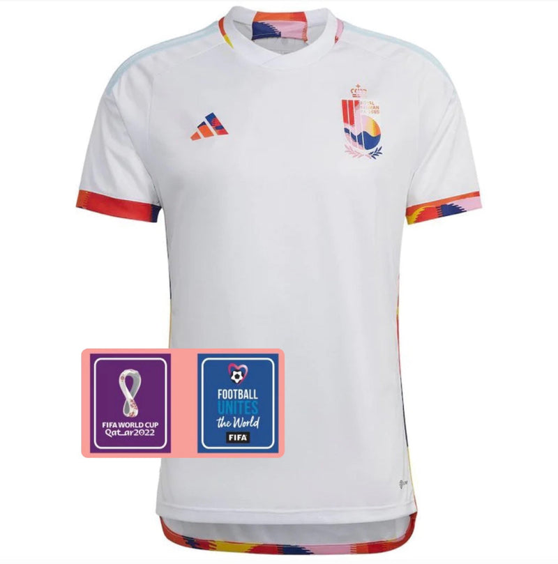 Camiseta Selección Bélgica Away 22/23 - Parche Copa Del Mundo