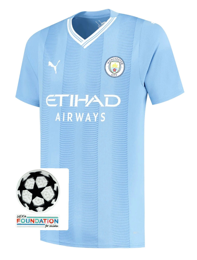 Camiseta Manchester City Home 23/24 - Con Parche UCL