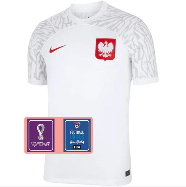 Camiseta Polonia I 2022 - Con Parche Copa Del Mundo