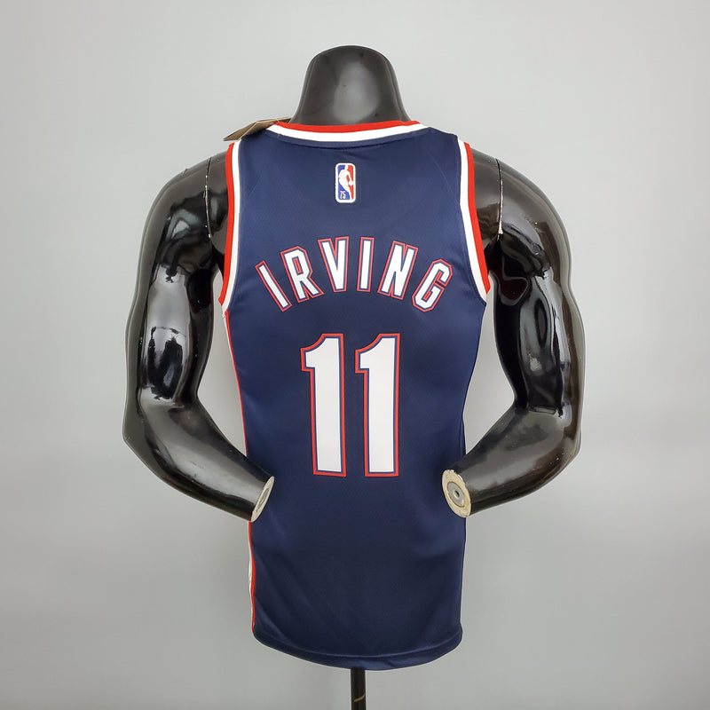 Camiseta NBA Azul Real 2022 75 Aniversario Irving