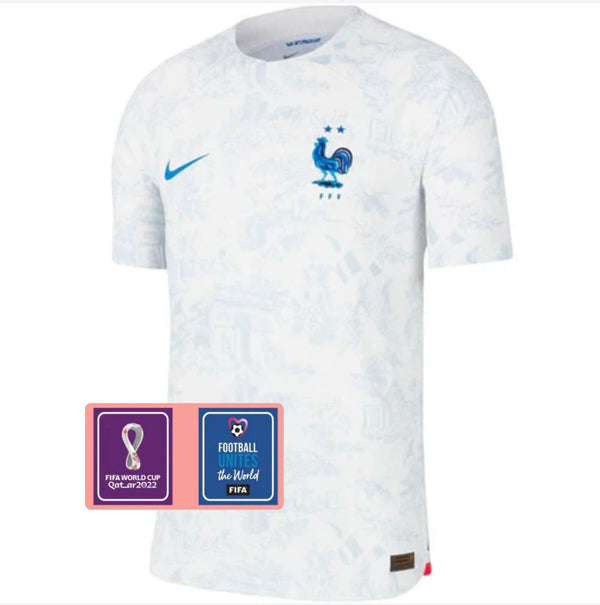 Camiseta Francia II 2022 - Parche Copa Del Mundo