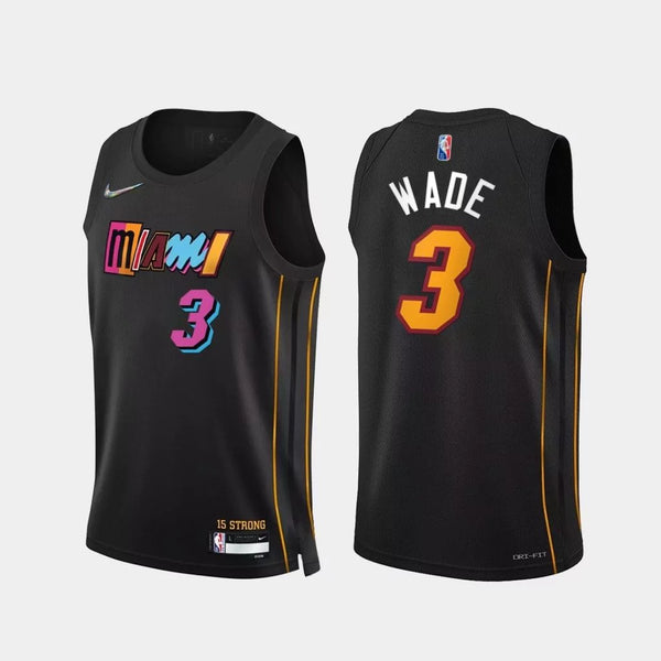 Camiseta NBA Swingman - Miami Heat - City Edition 21-22 75th - Wade #3