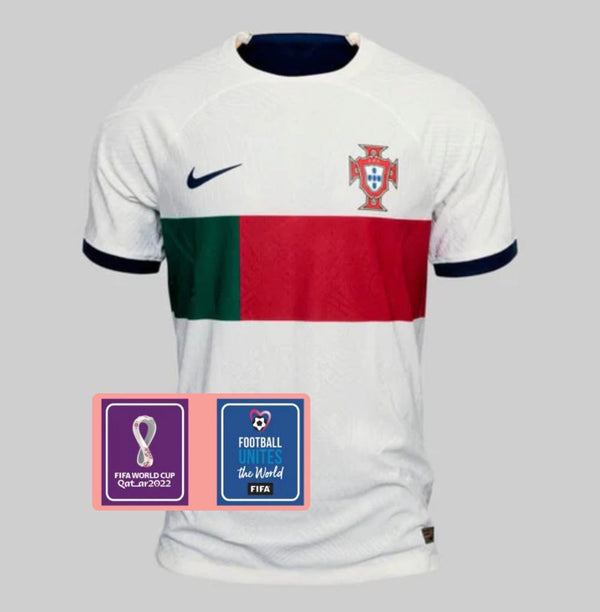 Camiseta Portugal Away 2022 - Parche Copa Del Mundo