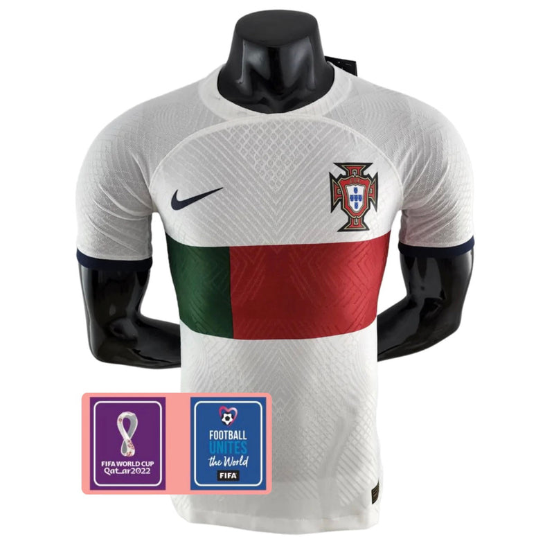 Camiseta Portugal Away Jugador 2022 - Parche Copa Del Mundo