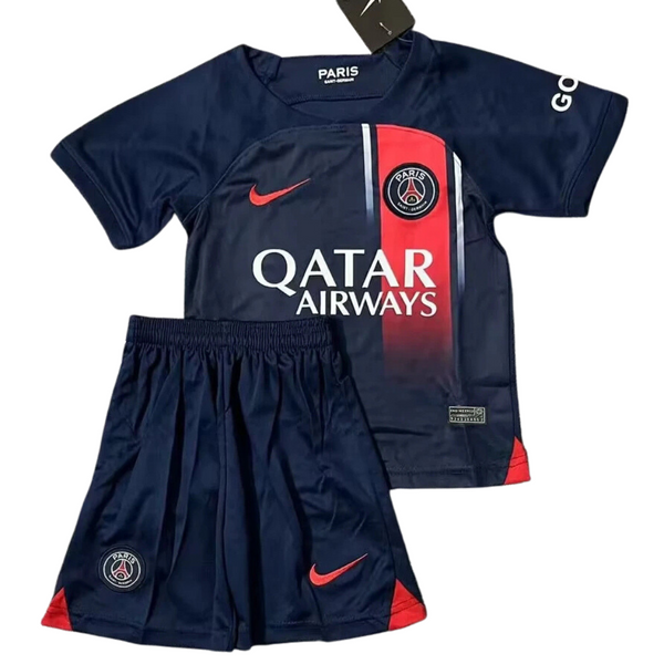 Camisa e Pantalones Cortos para Niños PSG Home 23/24