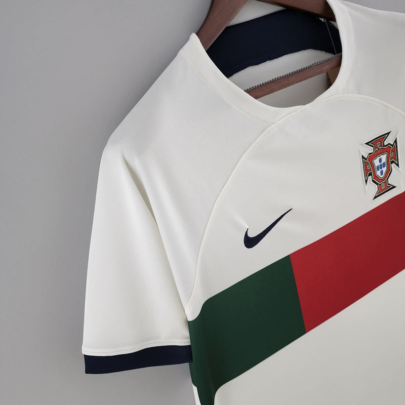 Camiseta Portugal Away 2022-2023 incl. Conjunto de parches de clasificación para la Eurocopa 2024